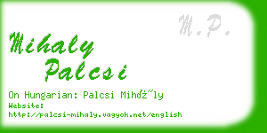 mihaly palcsi business card